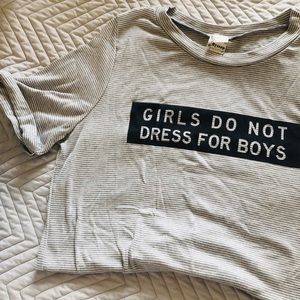 GRAPHIC TEE | “Girls Do Not Dress For Boys” Tee